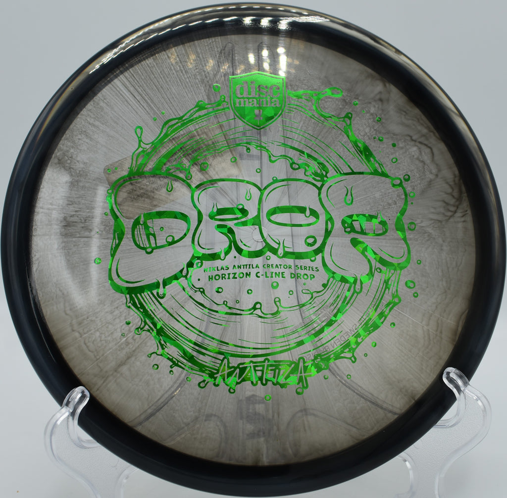 Horizon C-Line Drop parked inside the circle after a downhill touch shot at DeLaveaga in Santa Cruz, California.