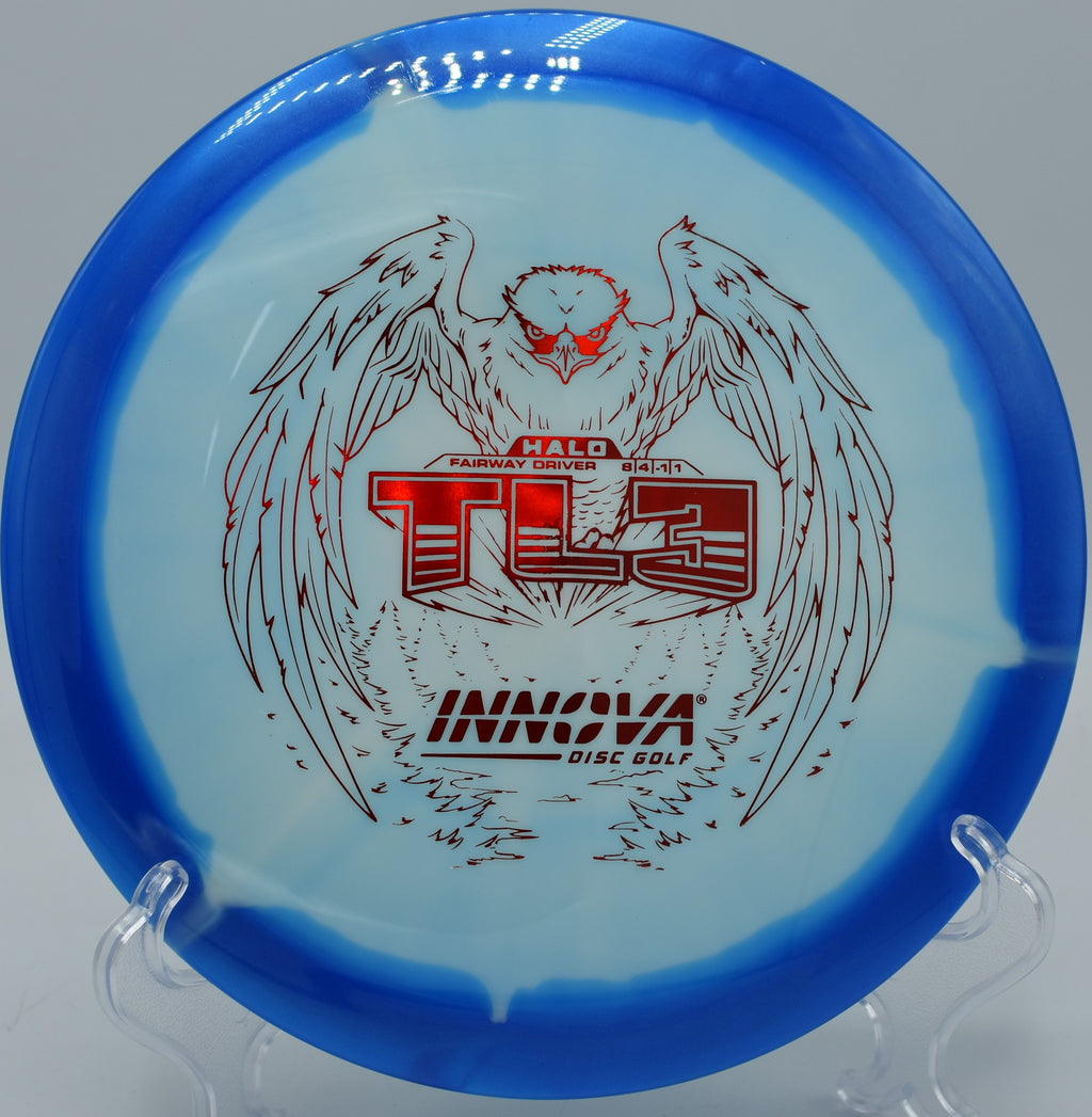 Halo TL3 gliding straight with a soft forward fade at Persimmon Ridge DGC in Jonesboro, Arkansas.