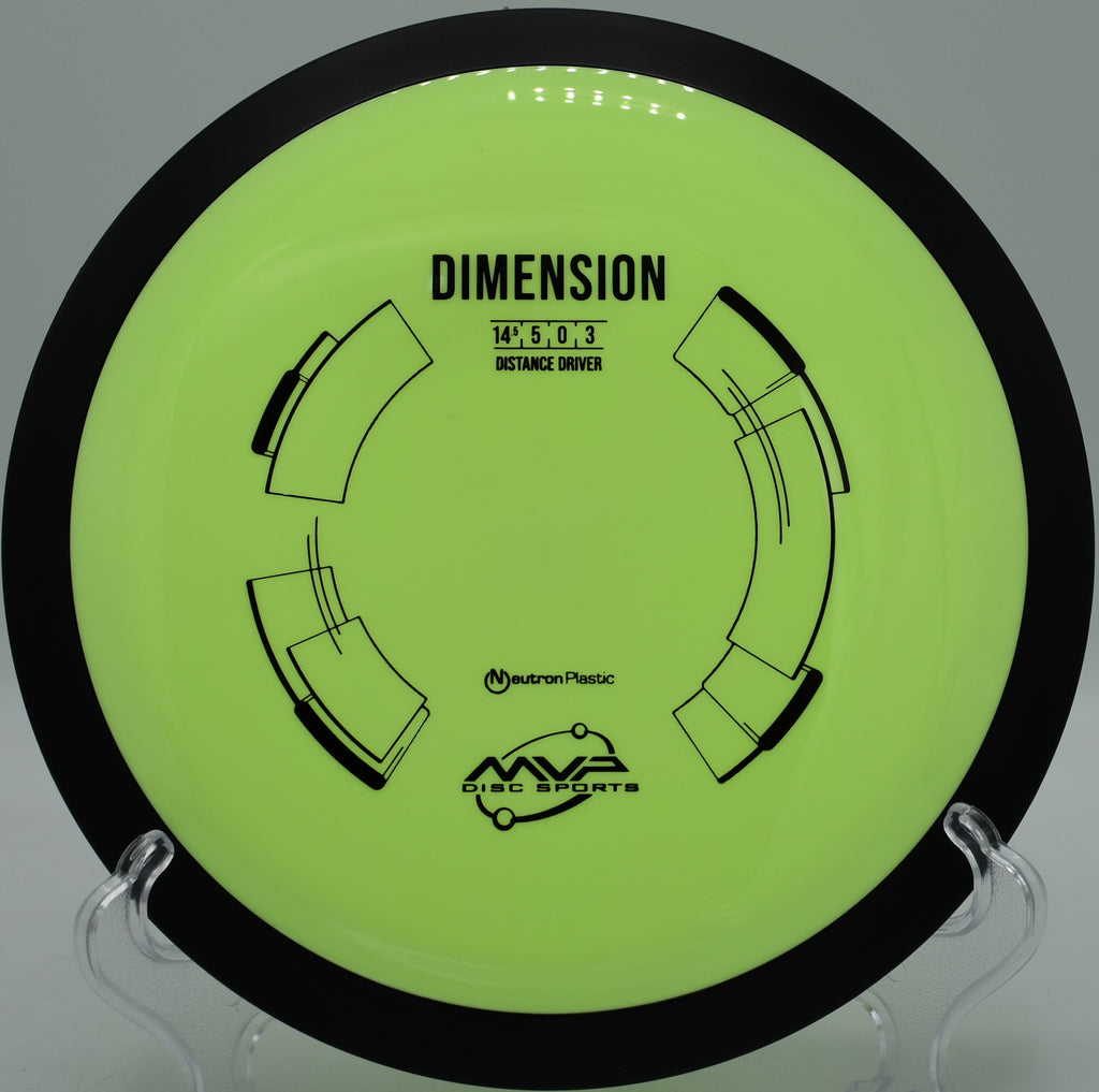 Neutron Dimension flying into a headwind at Maple Hill Disc Golf Course in Leicester, Massachusetts, trusted for power throws and stability.