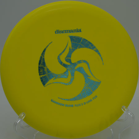 Discmania Huk Lab P2X gliding perfectly straight on an approach at Osborne Park Disc Golf Course in Willoughby, Ohio.