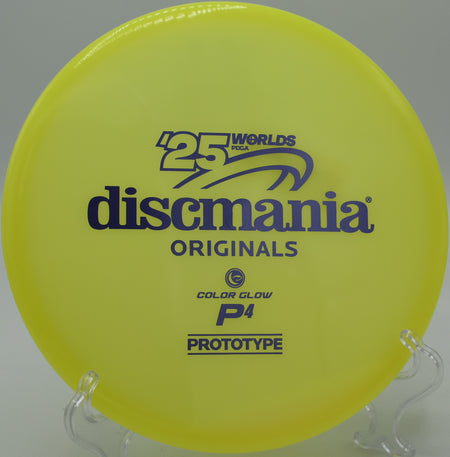 Discmania Glow P4 in flight over Hole 7 at Water Works Park in Kansas City, Missouri