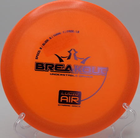 Dynamic Discs Lucid Air Breakout – Lightweight fairway driver for easy distance at Rotary Park Disc Golf Course in Huntington, West Virginia.