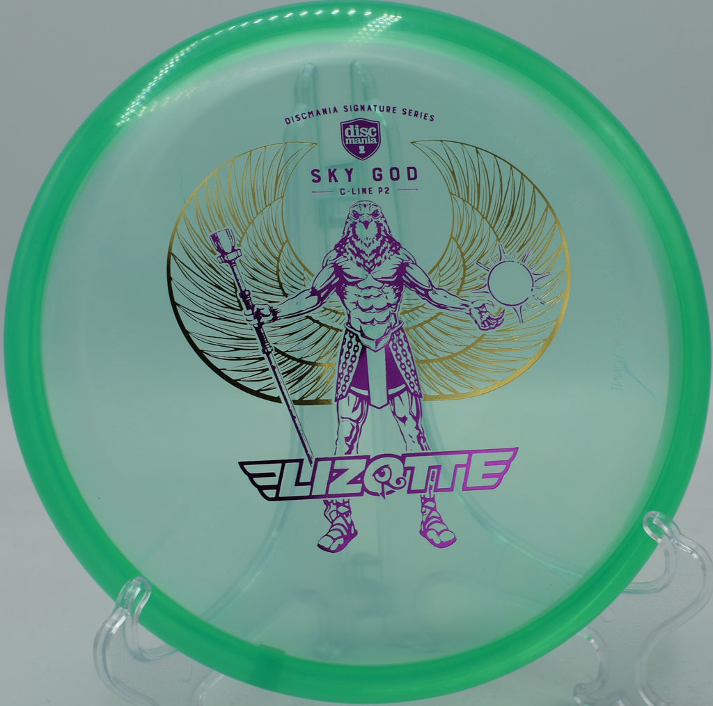 Discmania Sky God P2 thrown on a slight anhyzer for a soft landing at Brackett’s Bluff in Woodbury, Minnesota.