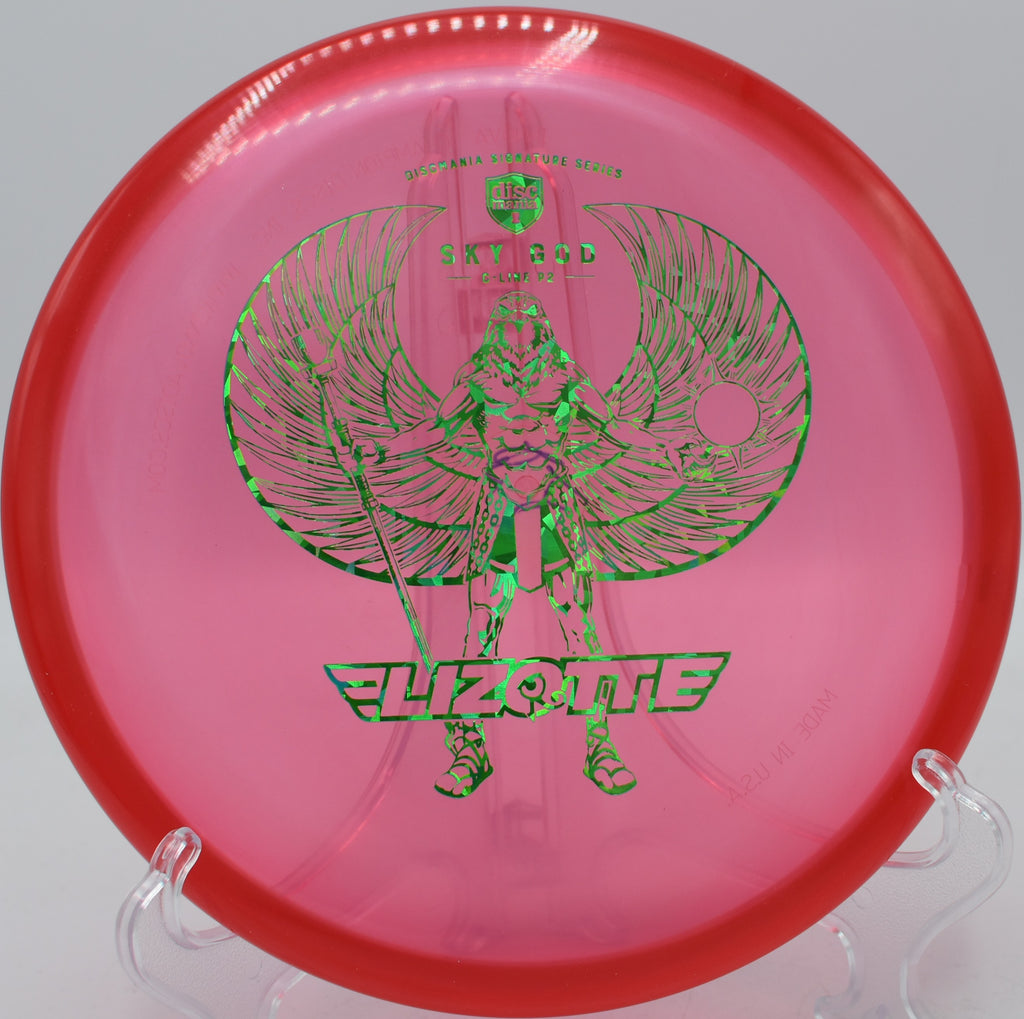 Sky God P2 thrown forehand on a smooth, stable approach at Blue Ribbon Pines in East Bethel, Minnesota.