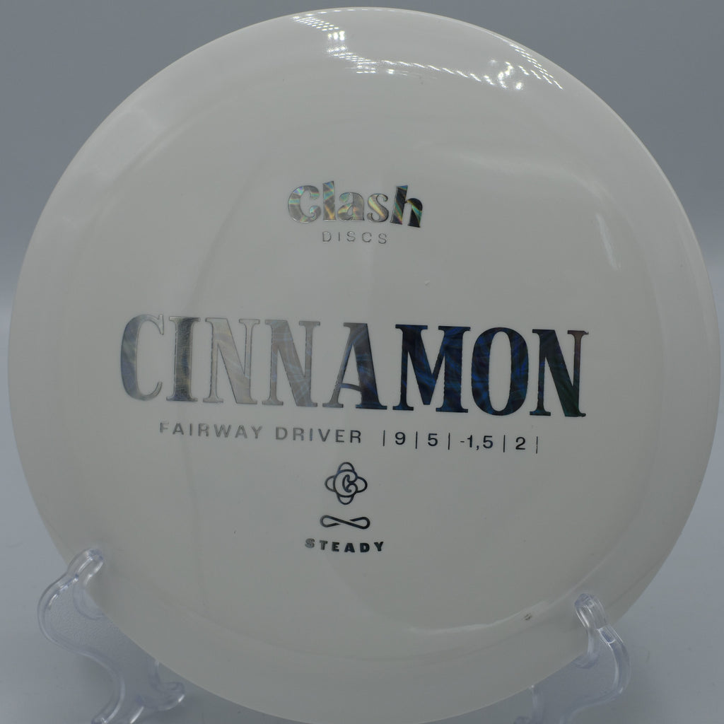 Steady Cinnamon gliding smoothly toward the pin on Hole 9 at Persimmon Ridge Disc Golf Course, Greenbrier, Arkansas.