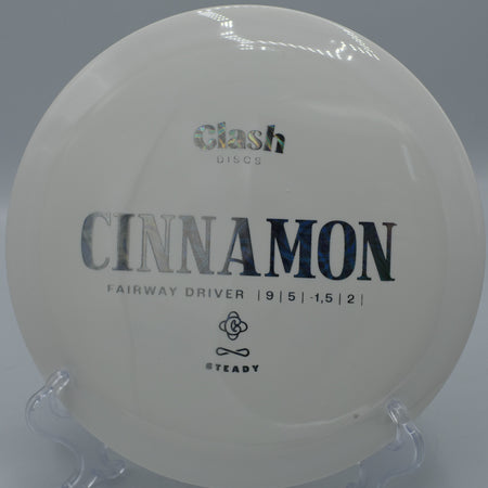 Steady Cinnamon gliding smoothly toward the pin on Hole 9 at Persimmon Ridge Disc Golf Course, Greenbrier, Arkansas.