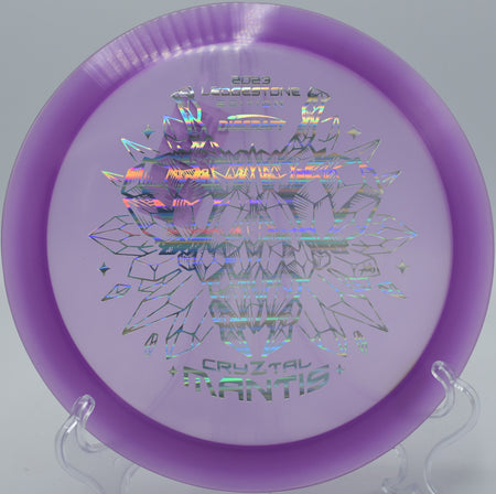 CryZtal Mantis flipping up and gliding smoothly through the air on Hole 12 at The Rez Disc Golf Course, Brandon, Mississippi.