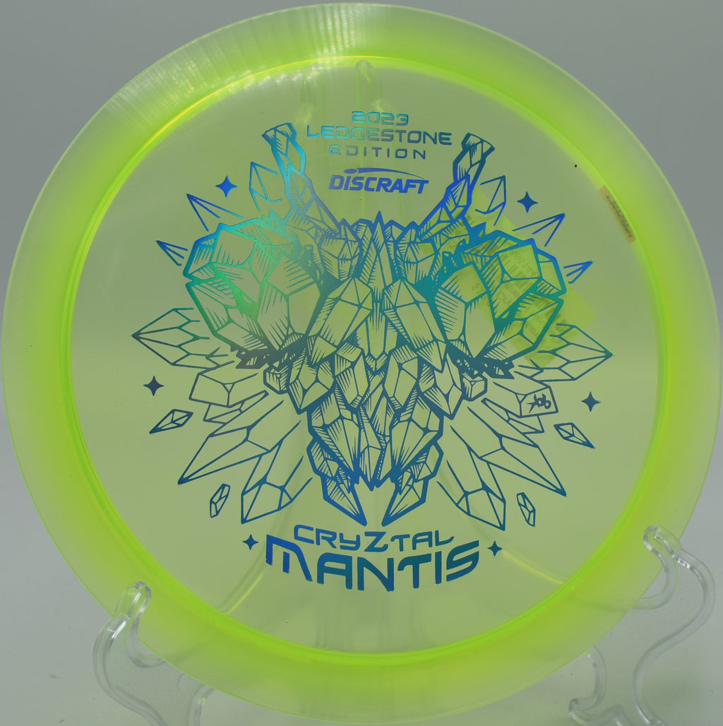 CryZtal Mantis threading a technical wooded gap on Hole 14 at Panther Creek Disc Golf Course, Springfield, Illinois.