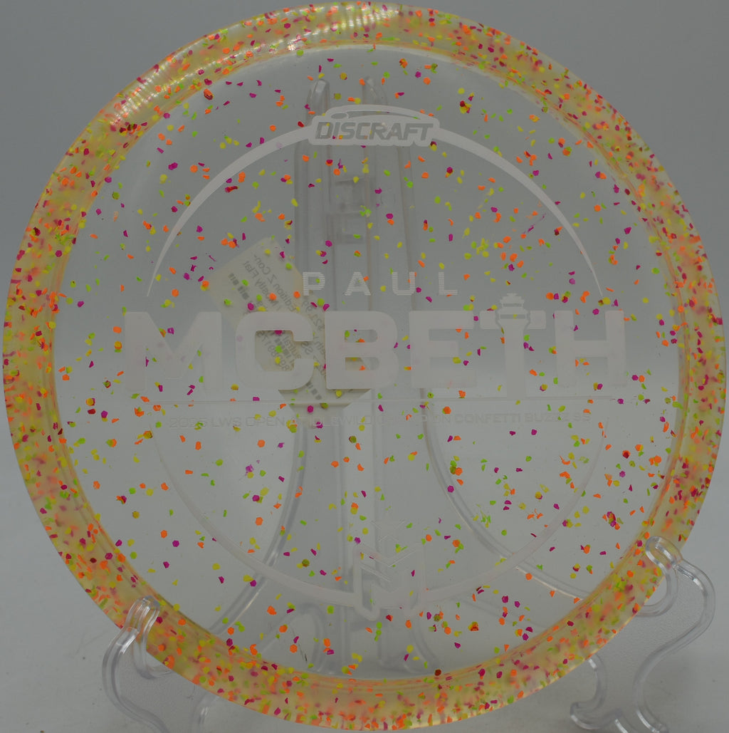 Z Confetti Buzzz SS straight-flying midrange at Rollin Ridge Disc Golf Course in Reedsville, Wisconsin