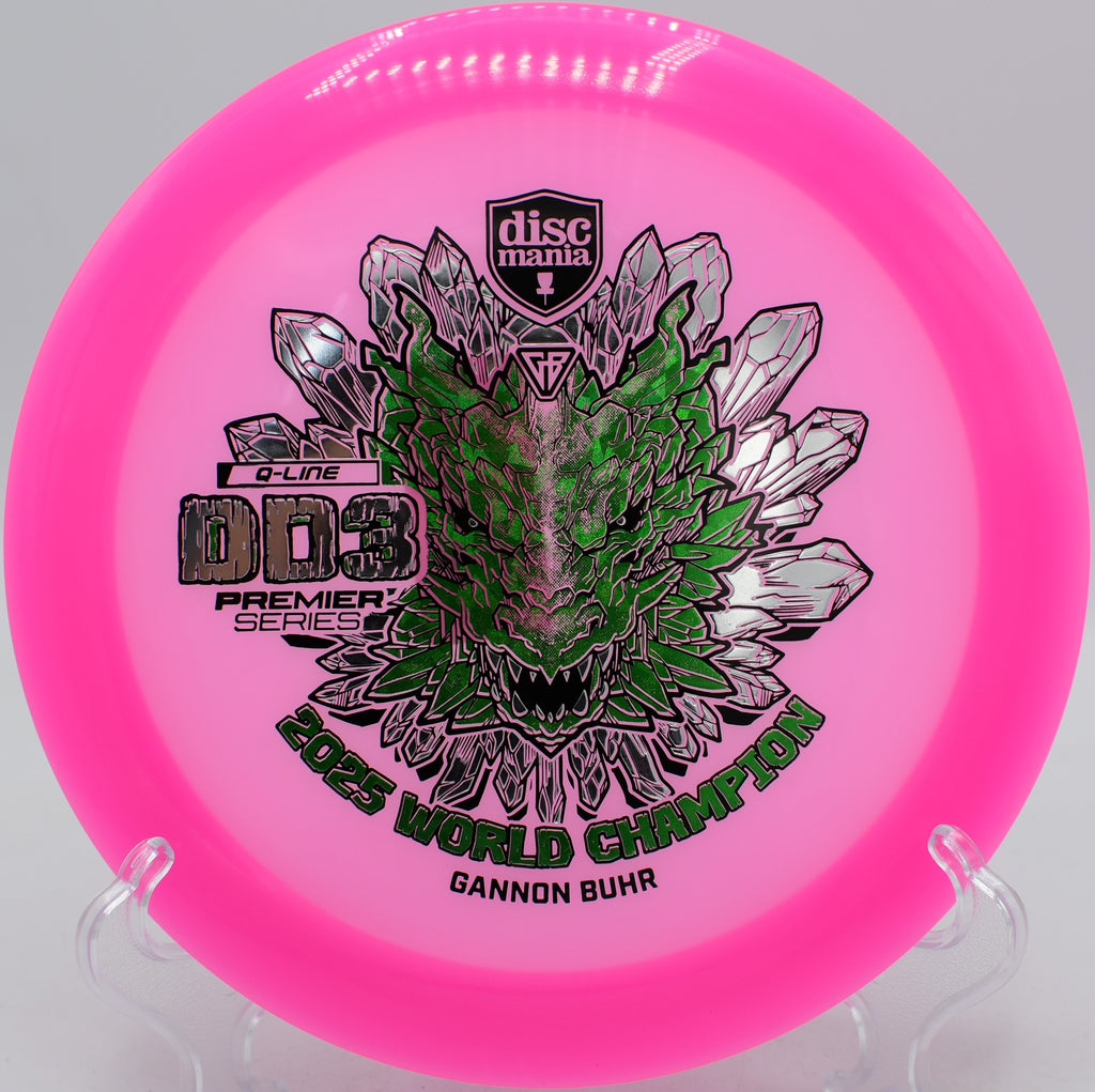 Discmania Q-Line DD3 distance driver thrown uphill at Northwood Black, Morton, IL