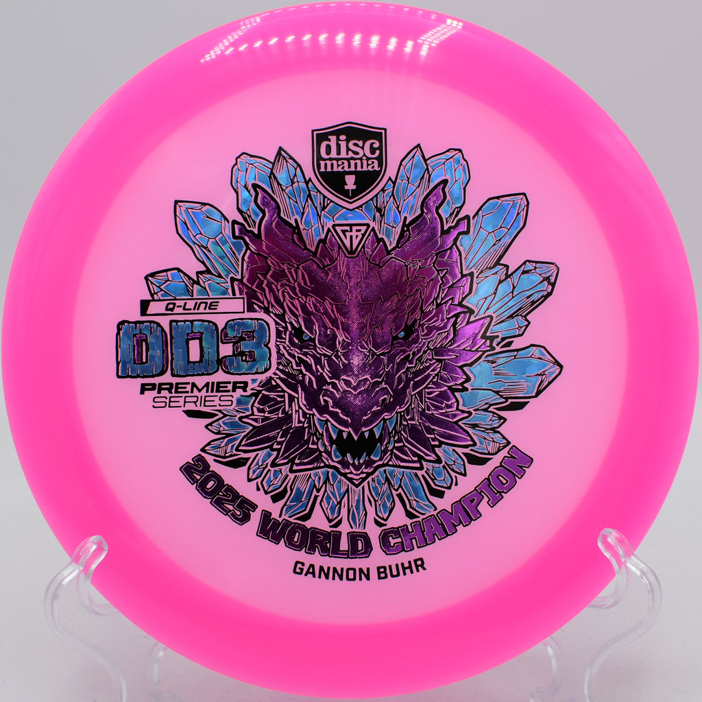 Q-Line DD3 hitting a max-distance turnover at Beaver Ranch Disc Golf Course, Conifer, CO