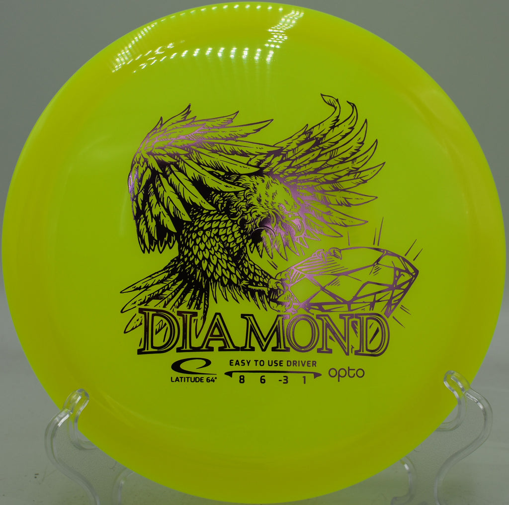 Diamond launched forehand by a newer player at Schumaker Pond DGC in Salisbury, Maryland