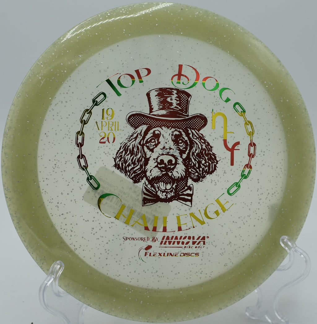 Innova Glow Metal Flake Champion Mamba – High-glide understable driver with glowing Metal Flake plastic, ideal for max-distance turnover throws.