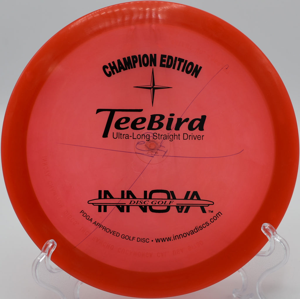 Champion Edition Teebird carving controlled hyzers at Rolling Ridge Disc Golf Course, Wisconsin.