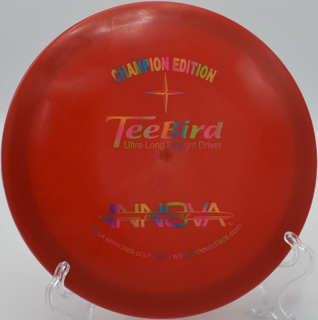 CE Teebird flying through wooded trails at Brackett’s Bluff Disc Golf Course, North Carolina.