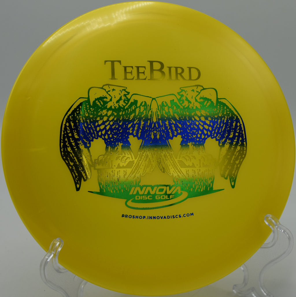 Totem TeeBird landing with precision near the chains on Hole 3 at Porcupine Ridge Disc Golf Course, Greensburg, Pennsylvania.