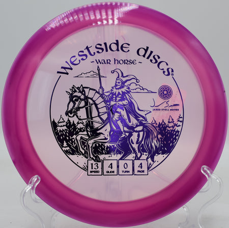 VIP Orbit War Horse carving a hard flex line at Brandywine Creek DGC in Wilmington, Delaware