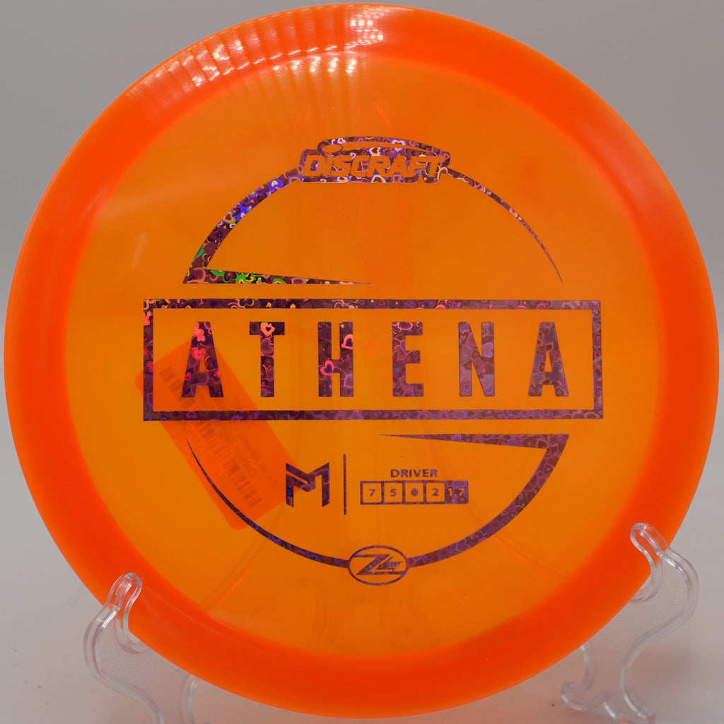 Z-Lite Athena by Discraft – 7/5/0/2 flight path, offering controlled distance and a dependable fade, perfect for accuracy and placement.