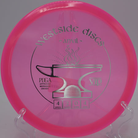 VIP Anvil disc skipping hard left on short approach at Idlewild Disc Golf Course, Burlington KY