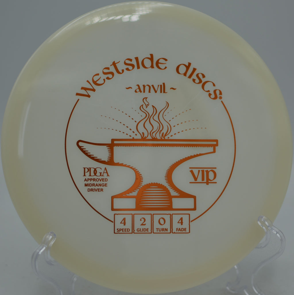 VIP Anvil held flat before strong fade near pin at Veterans Park Disc Golf Course, Arlington TX