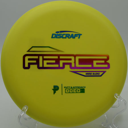 Hard Blend Fierce by Discraft – 3/4/-2/0 flight path, great for controlled turnover shots, accurate putts, and reliable finishes.