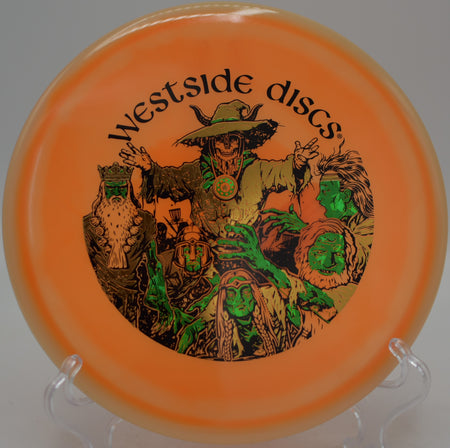 Orbit Harp spooky edition fired on spike hyzer at Beaver Ranch Disc Golf Course, Conifer CO