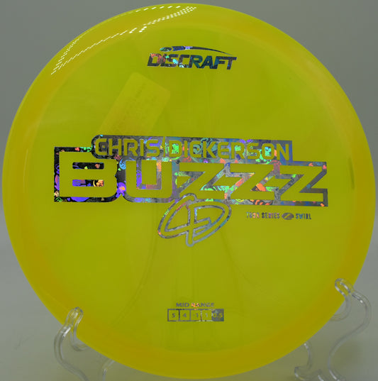 Z Swirl Buzzz carving clean midrange lines under the canopy at DeLaveaga Disc Golf Course in Santa Cruz, California.