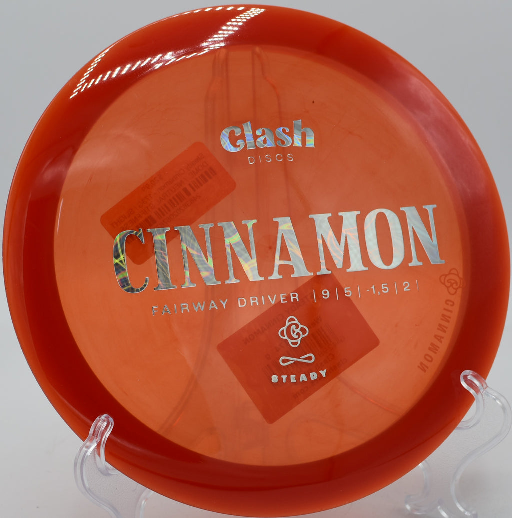 Clash Steady Cinnamon shaping lines with finesse at Peninsula State Park Disc Golf Course in Fish Creek, Wisconsin.