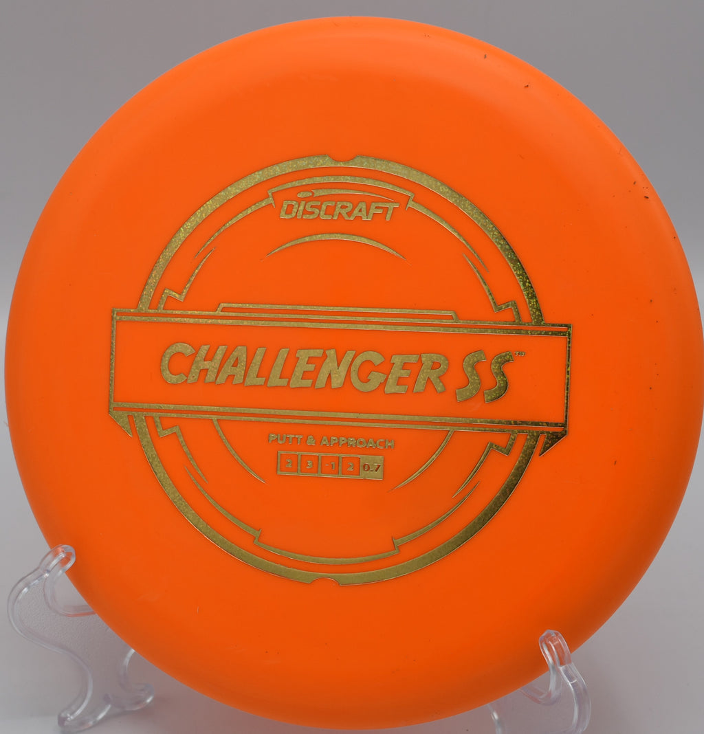 Putter Line Challenger SS by Discraft – 2/3/-1/2 flight path, designed for reliable putting and accurate upshots at Saratoga Springs Disc Golf Course in Saratoga Springs, New York.