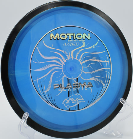 An MVP Plasma Motion cutting through a strong headwind at Blue Mountain Disc Golf Course in Missoula, Montana.