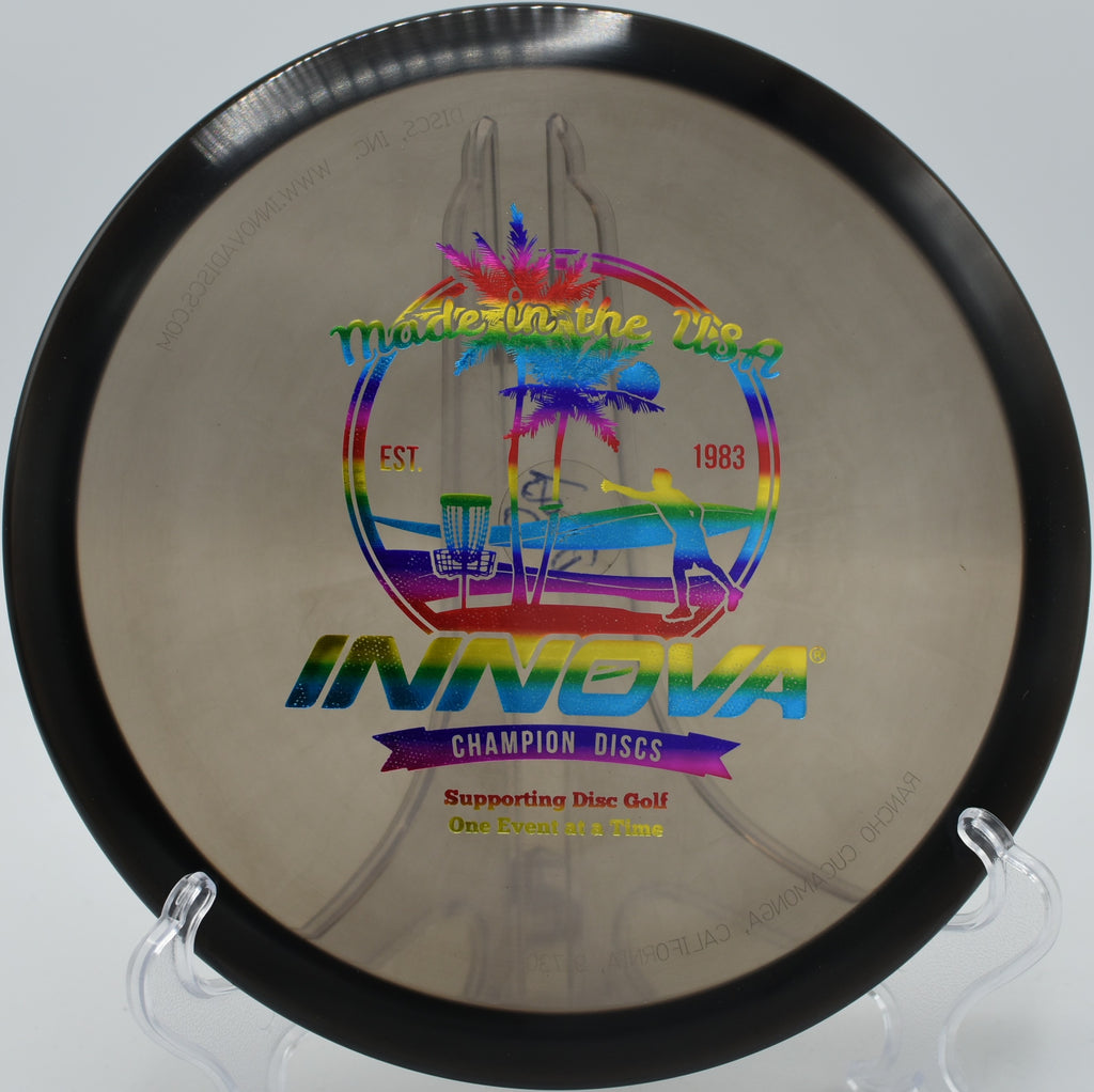 Champion Roc3 – Ideal for approach shots and midrange drives with dependable stability at Sunset Park Disc Golf Course in Las Vegas, Nevada.