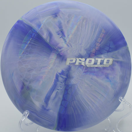 A player executing a controlled layup with the Ricky Wysocki Prototype Putter at The Fort Disc Golf Course in Ogden, Utah.