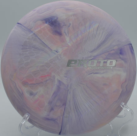 The Ricky Wysocki Prototype Putter flying toward the chains at Paw Paw Tunnel Disc Golf Course in Oldtown, Maryland.