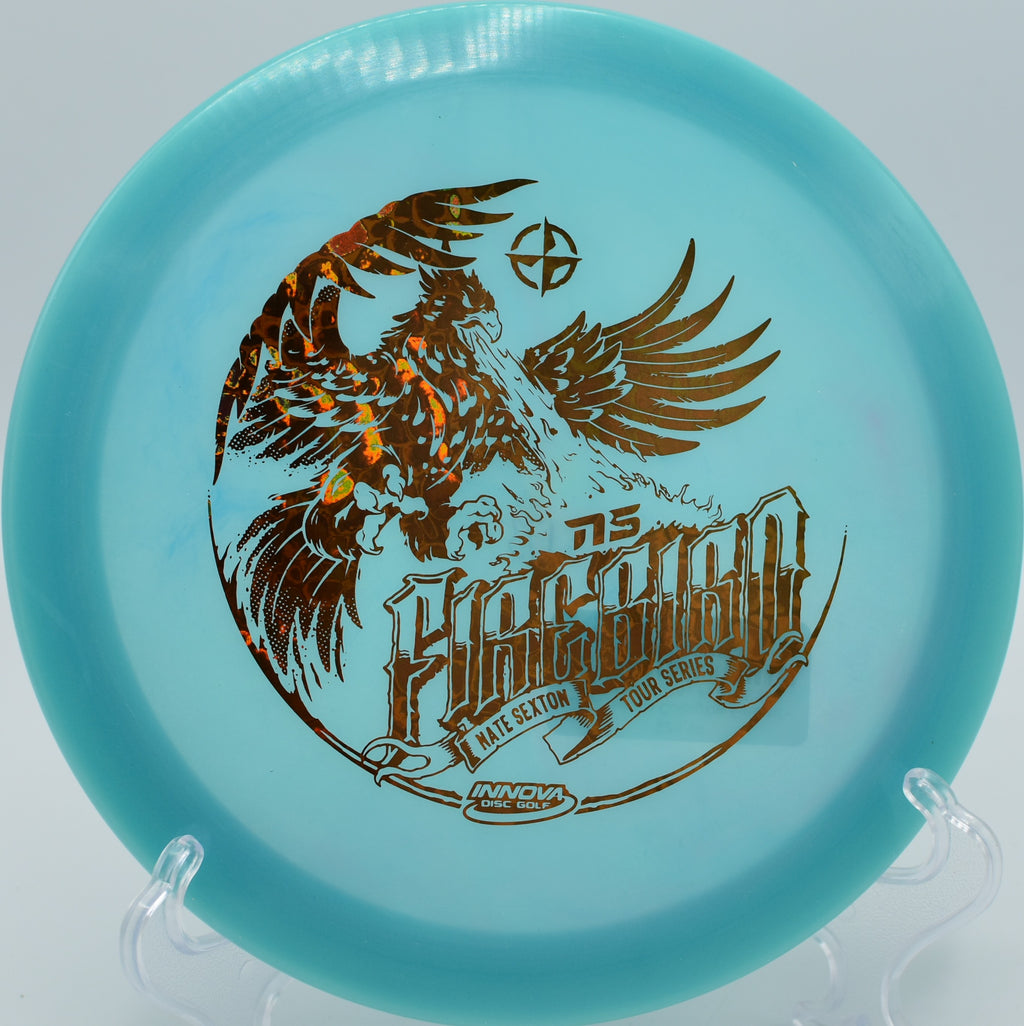 Nate Sexton Color Glow Firebird in San Francisco, CA – perfect for disc golf pros.