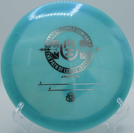 Discmania Essence Meta plastic floating straight at Hanson Hills DGC in Grayling, Michigan