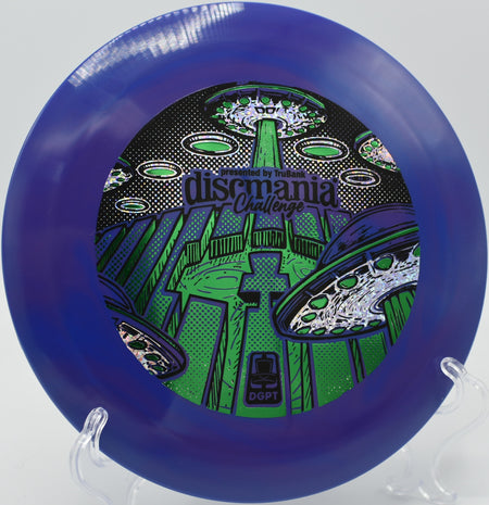 Power drive with a Swirl S-Line DD1 at Humboldt County Fairgrounds Disc Golf Course in Ferndale, California.