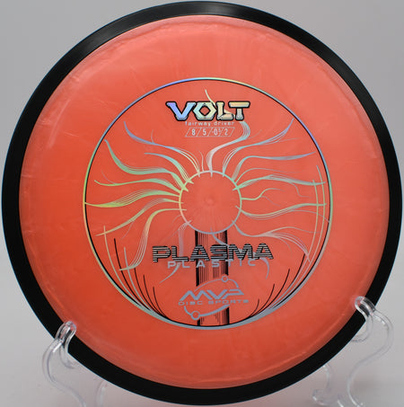 Plasma Volt fading softly toward the basket at Gaffney’s Grove Disc Golf Course in Maple Valley, Washington