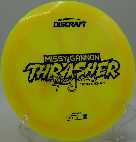 Swirled Thrasher pushing maximum glide over water at Maple Hill Disc Golf Course in Leicester, Massachusetts.