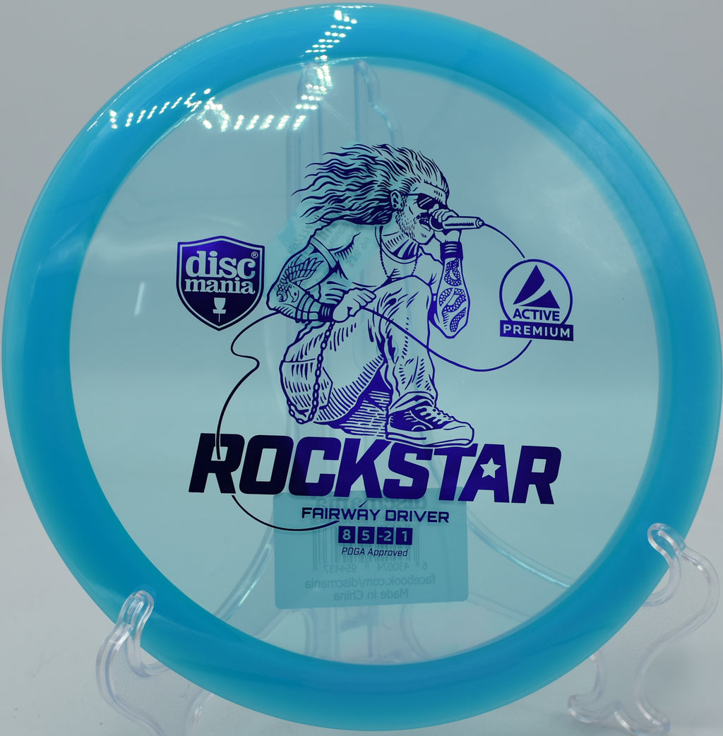 Discmania Active Premium Rockstar straight-flying control driver trusted for precision drives at Northwood Black Disc Golf Course in Morton, Illinois.