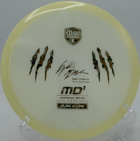 "Discmania Glow Claw MD3, a limited-edition midrange built for controlled flights, shipping to Louisville, KY."