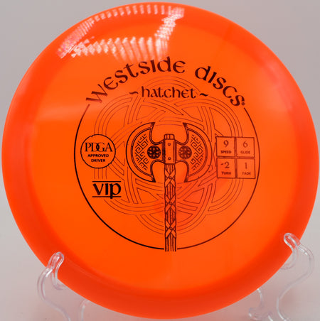 Westside VIP Hatchet flying with high glide at Walnut Creek Park in North Garden, Virginia