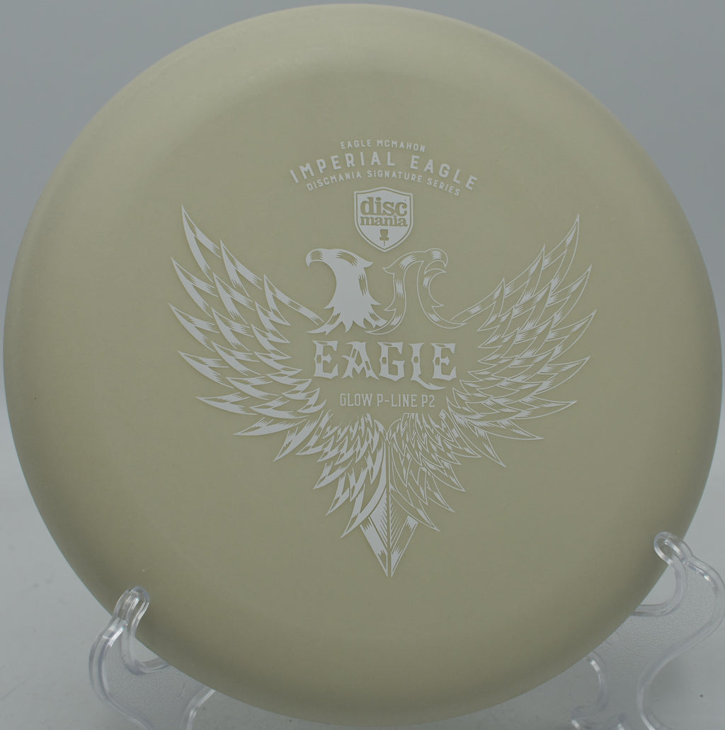 Discmania Glow P2 flying straight with minimal fade at Creek Ridge DGC in Oregon, Illinois