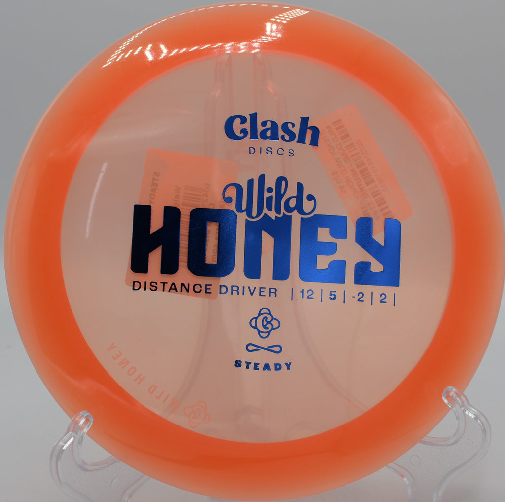 Steady Wild Honey flipping up and carrying on Hole 6 at Persimmon Ridge Disc Golf Course, Greenbrier, Arkansas.