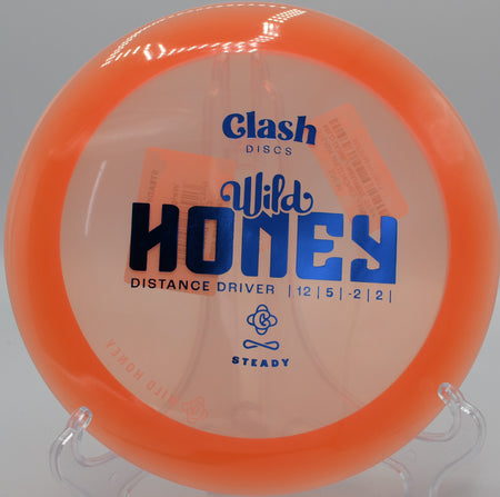 Steady Wild Honey flipping up and carrying on Hole 6 at Persimmon Ridge Disc Golf Course, Greenbrier, Arkansas.