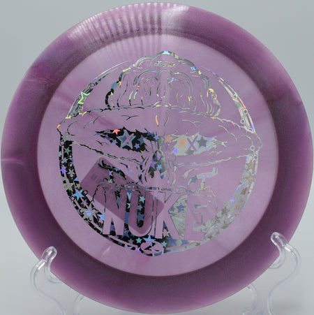 Discraft Z Nuke maximizing distance on Hole 10 at Cedar Hill Disc Golf Course, Nashville, Tennessee.