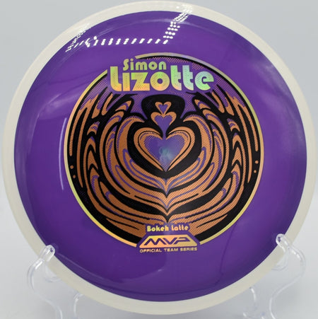 Simon Lizotte Neutron Bokeh distance driver ripping a full flex line at The Preserve Disc Golf Course in Clearwater, Minnesota, delivering high-speed glide and controlled late fade