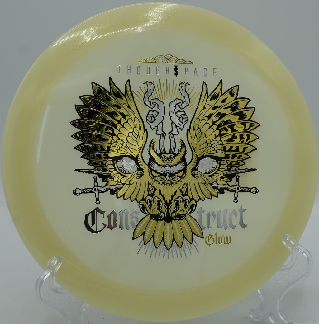 Glow Construct distance driver ripping controlled flex line at Maple Hill DGC in Leicester, MA