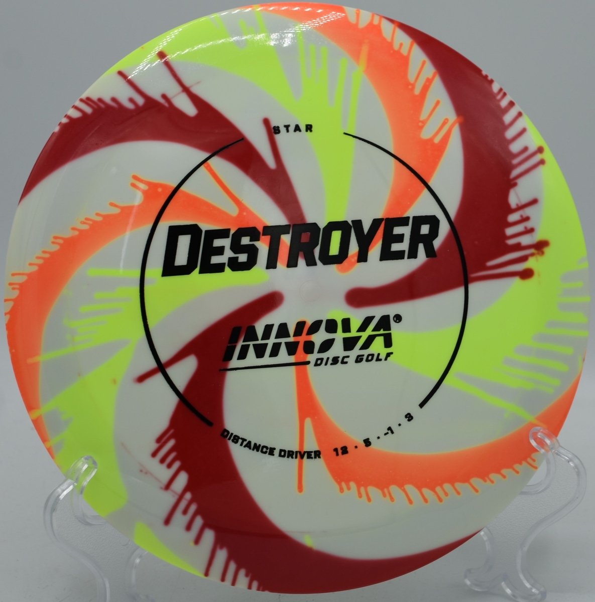 Innova I-Dye Star Destroyer displayed at Brewster Ridge DGC, Jeffersonville VT for distance control