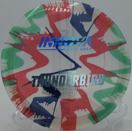 Innova Champion I-Dye Thunderbird featured at Milo McIver DGC, Estacada OR for accurate backhand drives