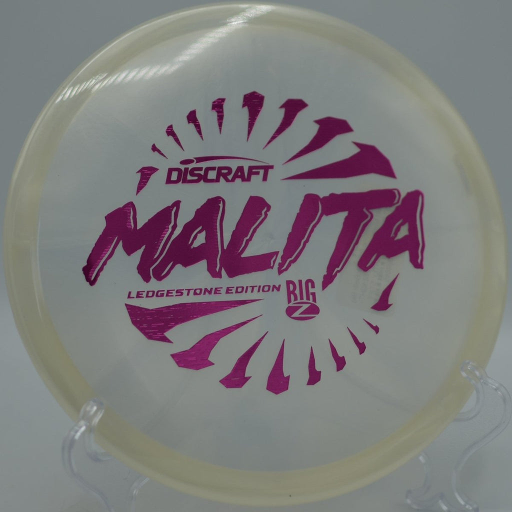 2026 Ledgestone Paul McBeth Big Z Swirl Malita midrange gliding dead straight on a controlled tunnel shot at Idlewild Disc Golf Course in Burlington, Kentucky